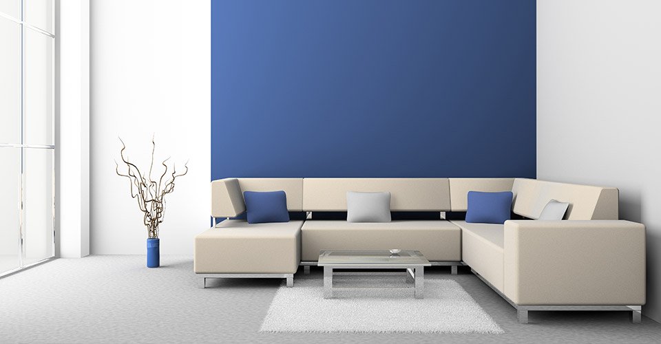 Clean living room design for customer