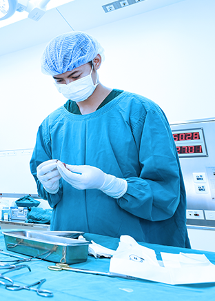 Doctor looking at something