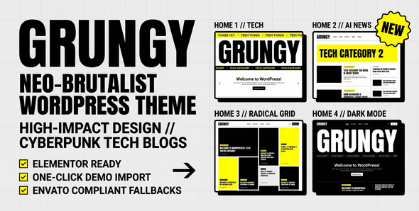 Grungy - Blog WordPress Theme